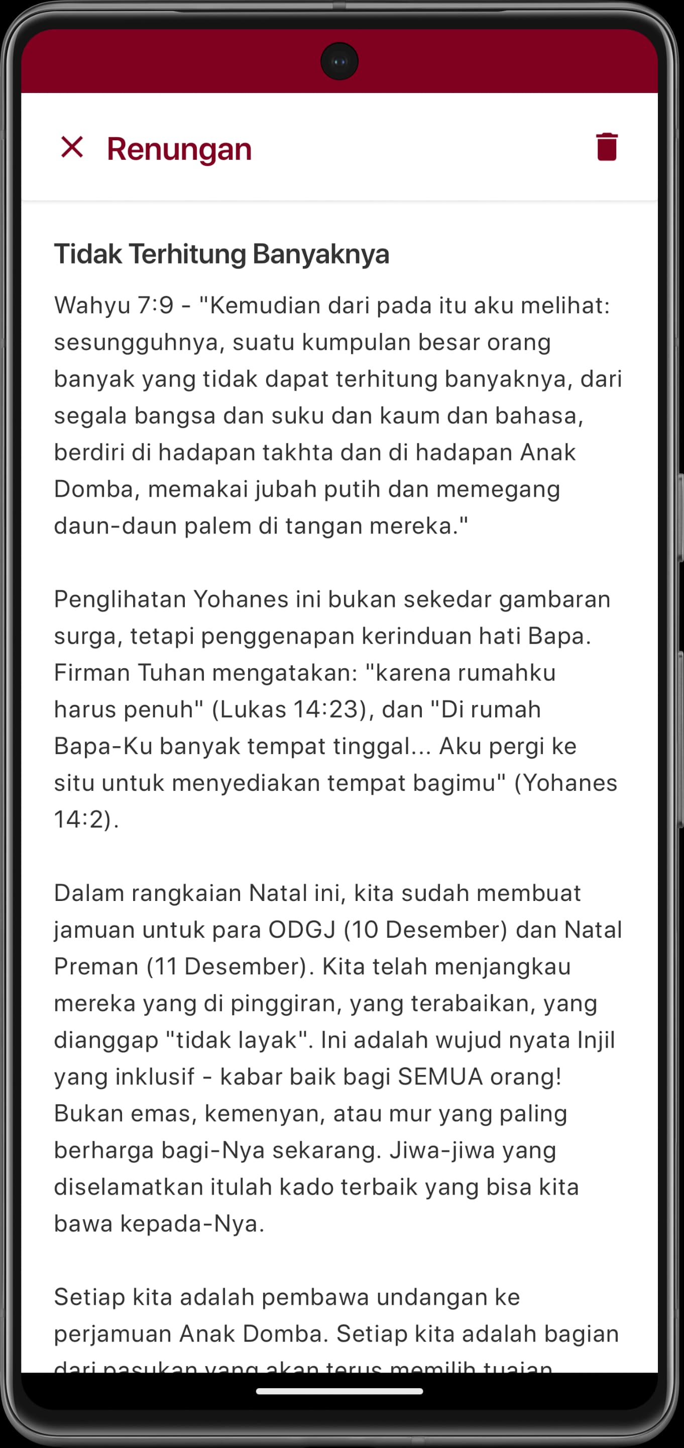 Detail Renungan screen