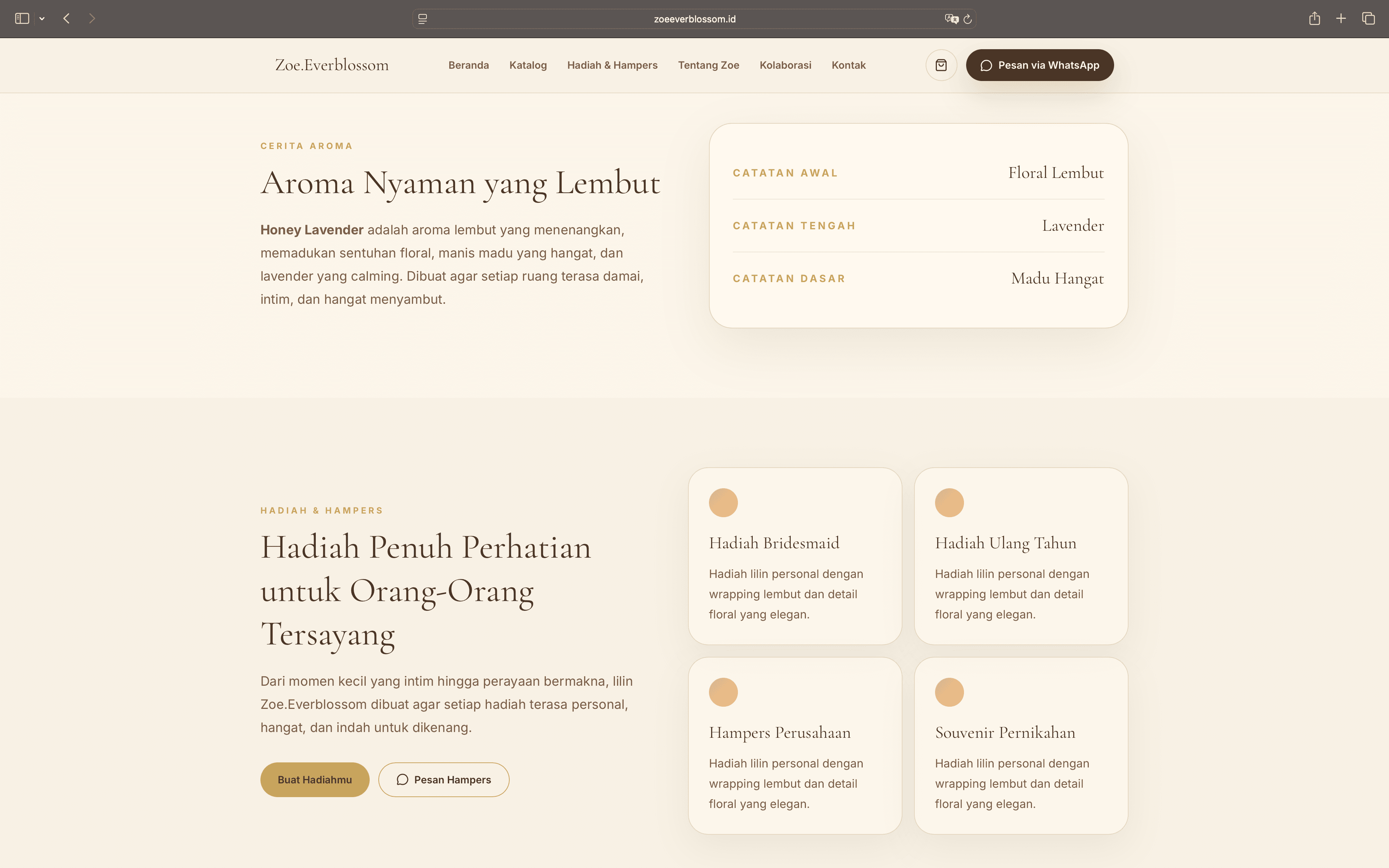 Hadiah & Hampers screenshot